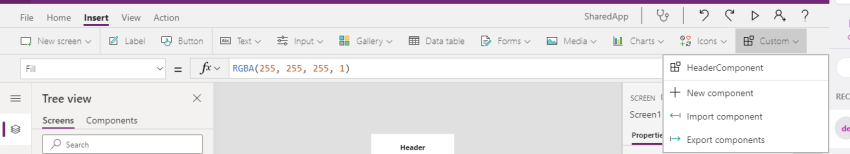 Components in PowerApp